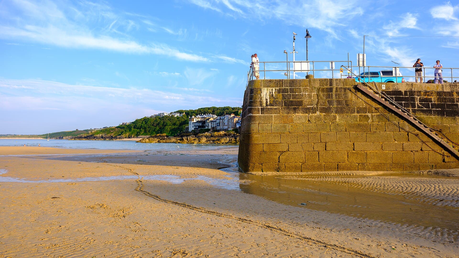 St Ives harbour beach